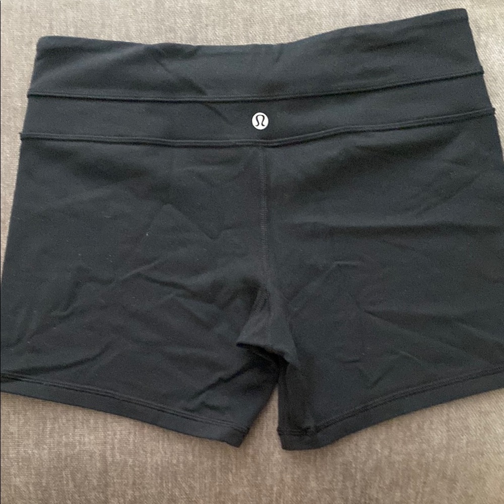Lululemon Athletica Black Bike Shorts Performance Fit